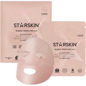 STARSKIN® - SILKMUD™ Pink French Clay Purifying Mud Sheet Mask (depurante) Maschera idratante 16 g unisex