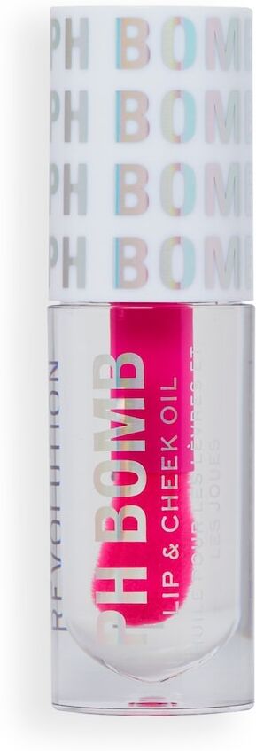 Revolution -  PH Bomb Lip & Cheek Oil Universal Olio per le labbra 4.5 ml Bianco unisex