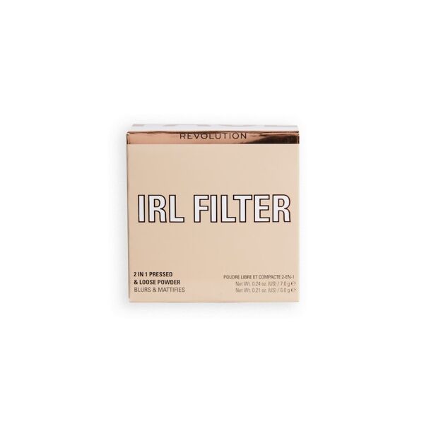 revolution - irl soft focus 2 in 1 powder translucent cipria 13 g bianco unisex