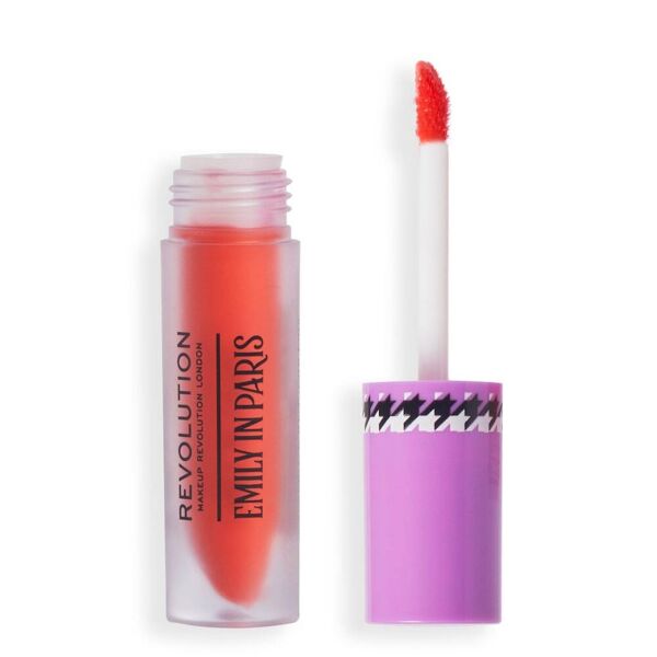 revolution - emily in paris x   x emily in paris multi-use lip & cheek blush mimosa orange rossetti 3 ml rosso scuro unisex