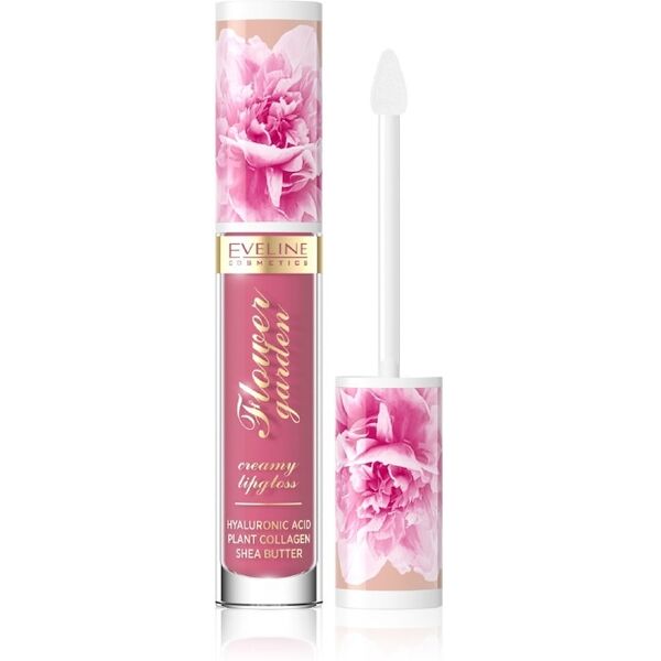 eveline comsetics - flower garden creamy lipgloss lucidalabbra 4.5 ml oro rosa unisex