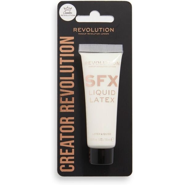 revolution - creator sfx liquid latex palette vuota 18 ml bianco unisex