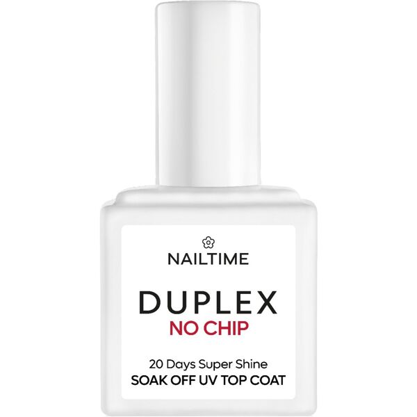 nailtime - duplex no chip soak off uv top coat 20 days super shine smalti gel 8 ml unisex