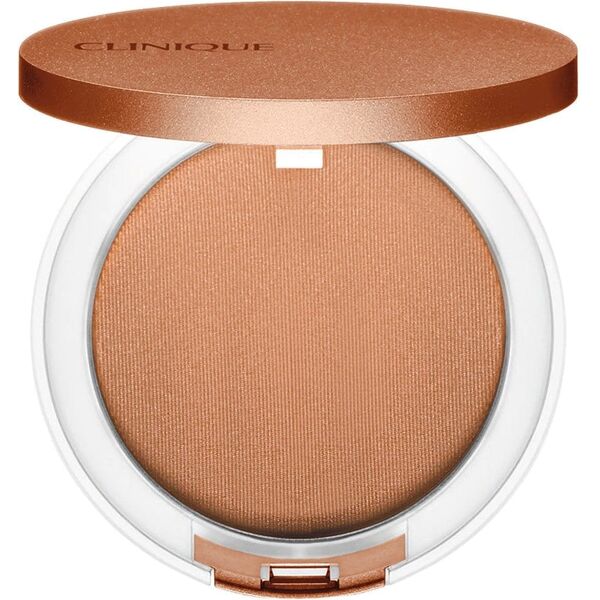 clinique - true bronze pressed powder bronzer 9.6 g marrone chiaro unisex