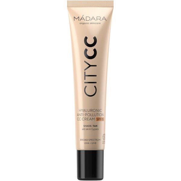 mÁdara - city cc citycc hyaluronic anti-pollution spf15 bb & cc cream 40 ml marrone chiaro unisex