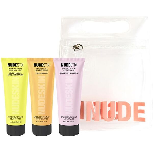 nudestix - nudeskin 3-step: citrus renew set kit pulizia viso 20 ml unisex