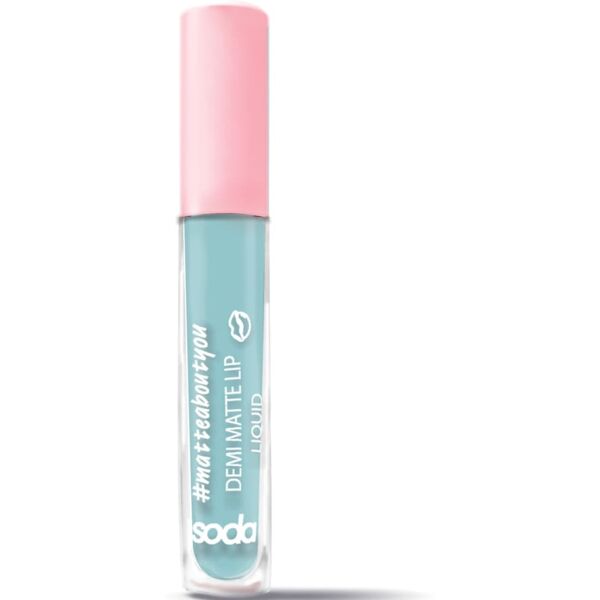 soda - demi matte lip liquid #matteaboutyou lucidalabbra 3.5 ml argento unisex