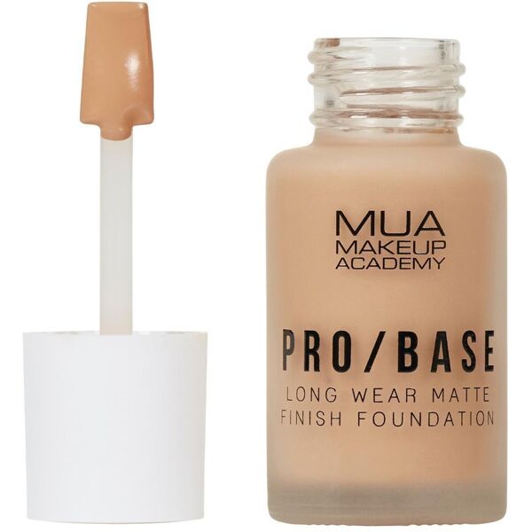 mua make up academy - pro base long wear matte finish foundation fondotinta 30 ml marrone chiaro unisex