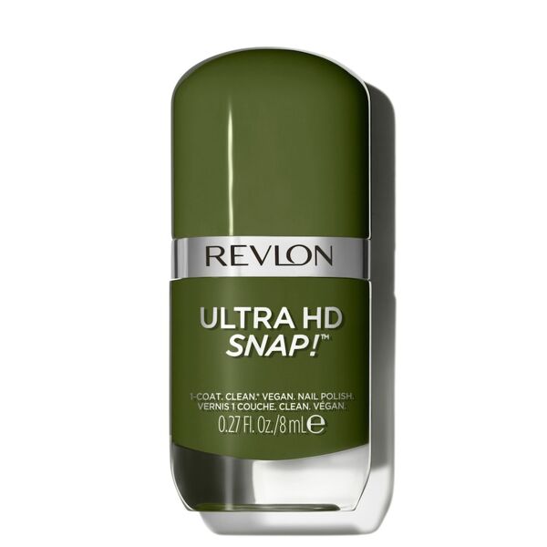 revlon - ultra hd snap! nail, smalto unghie, formula glossy e 100% vegana con 75% di ingredienti naturali e idratanti smalti 8 ml marrone female