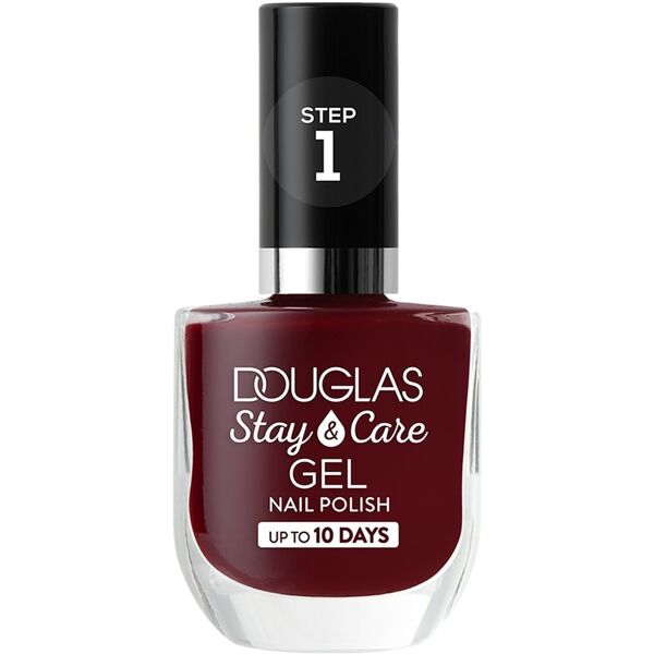 douglas collection - make-up stay & care gel polish smalti 10 ml rosso scuro unisex