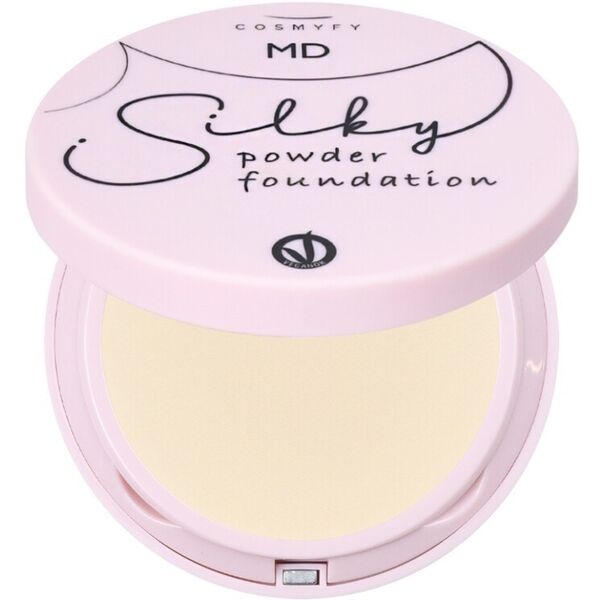 cosmyfy - silky powder foundation- makeup delight fondotinta 8 g nude unisex