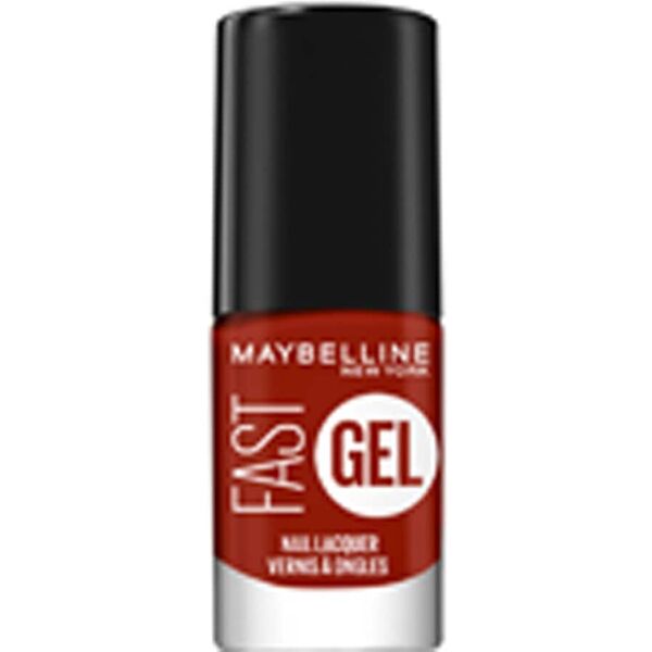 maybelline - fast gel smalto effetto gel asciugatura veloce smalti 6.7 ml rosso scuro unisex