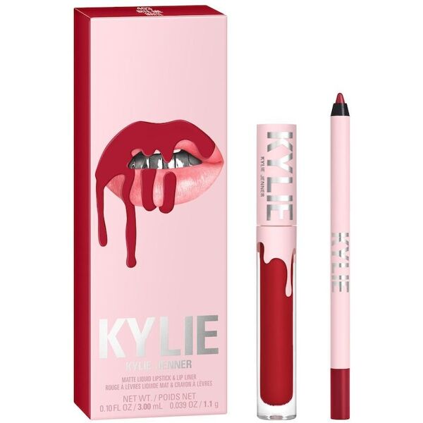 kylie cosmetics - matte lip kit rossetti 4.25 g rosso scuro unisex