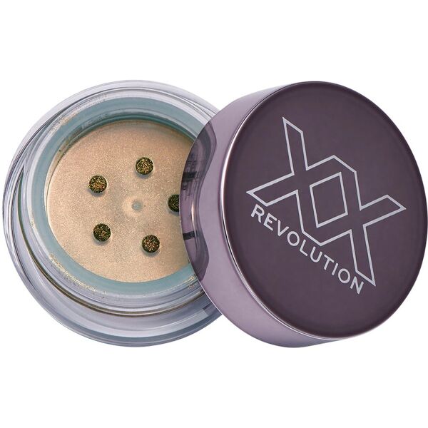 revolution xx - xx revolution chromatixx duo chrome eyeshadow pot ombretti 0.4 g marrone chiaro unisex