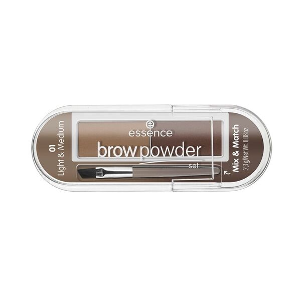 essence - brow powder polvere sopracciglia 2.3 g marrone unisex