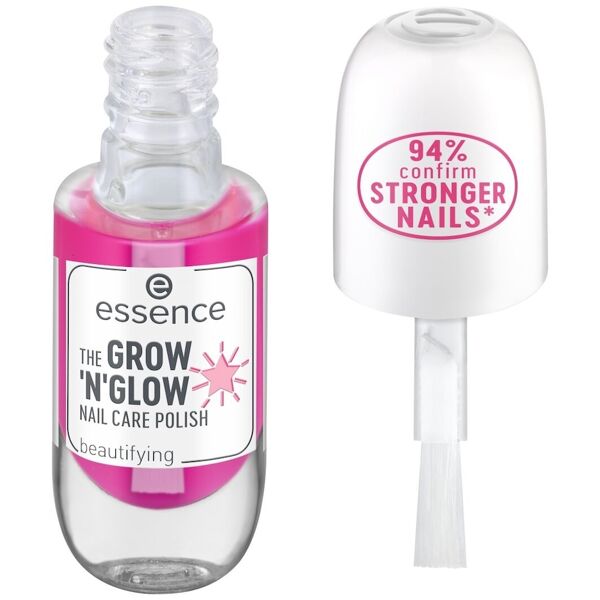 essence - the grown'n'glow smalto trattamento unghie smalti 8 ml rosa unisex