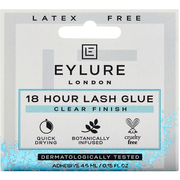 eylure - 18 hour lash glue clear finish ciglia finte 4.5 ml unisex