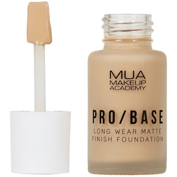 mua make up academy - pro base long wear matte finish foundation fondotinta 30 ml marrone chiaro unisex