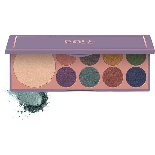 doll face - 9 shade palettes pretty little gems palette ombretti 8 g marrone unisex