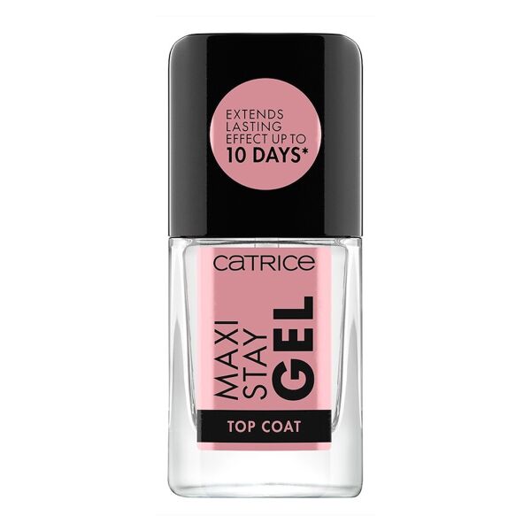 catrice - maxi stay smalto unghie top coat effetto gel 10.5 ml bianco unisex