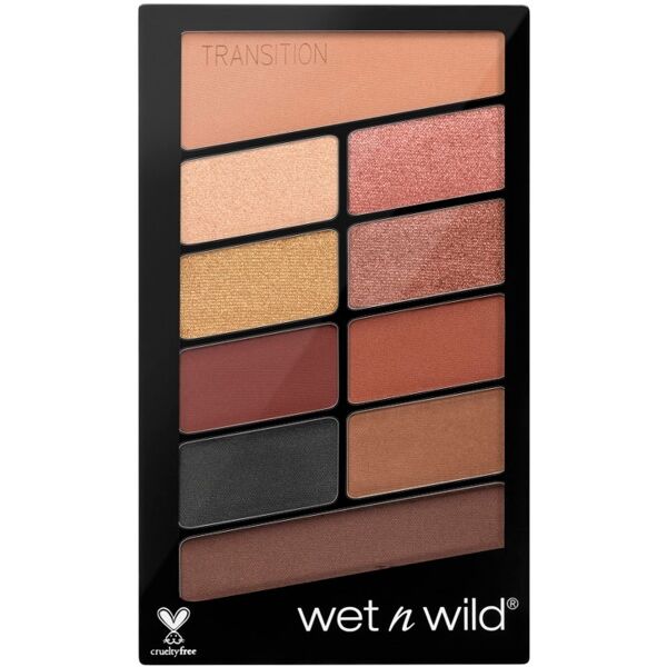 wet n wild - color icon 10 pan palette - playing safe ombretti 10 g marrone unisex