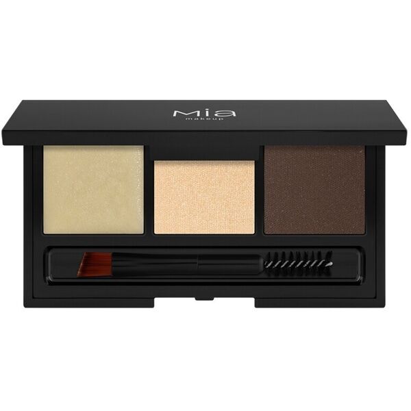 mia make up - set & define eyebrow palette brunette gel sopracciglia 4.5 g female