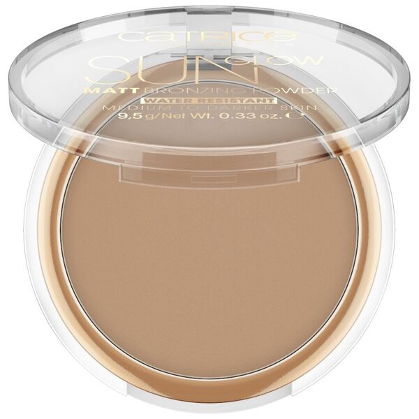 catrice - terra viso effetto abbronzante e opacizzante bronzer 9.5 g marrone chiaro unisex