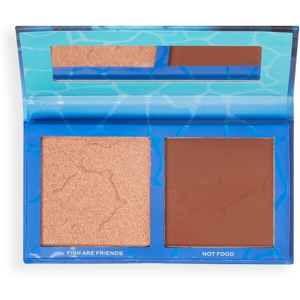 revolution - finding nemo x  bronzer and highlighter palette cofanetti & kit 9 g unisex