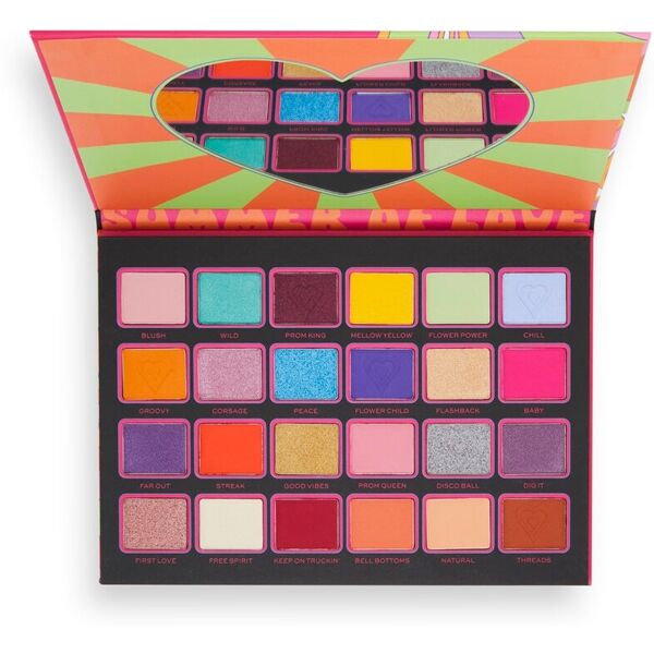 revolution -  x the simpsons summer of love palette homer and marge palette ombretti 25.2 g unisex