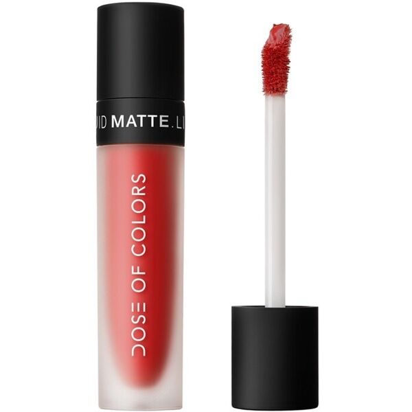 dose of colors - liquid matte lipstick rossetti 4.5 ml rosso scuro unisex