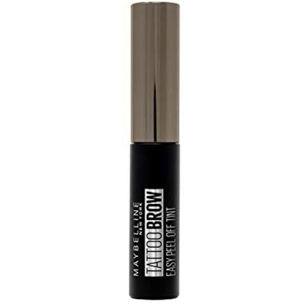 maybelline - tattoo brow peel-off, risultato definito fino a 3 giorni, dark brown gel sopracciglia 20.12 g nero unisex