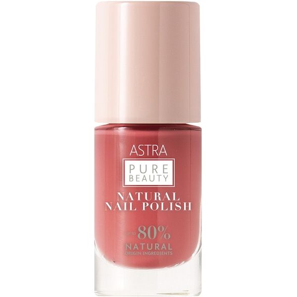 astra make up - pure beauty natural nail polish smalti 8 ml oro rosa female