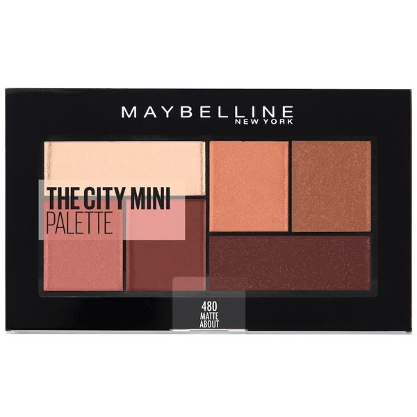 maybelline - the city mini palette, pigmenti puri per un colore intenso in una sola passata, 4 graffiti pop ombretti 6 g marrone unisex