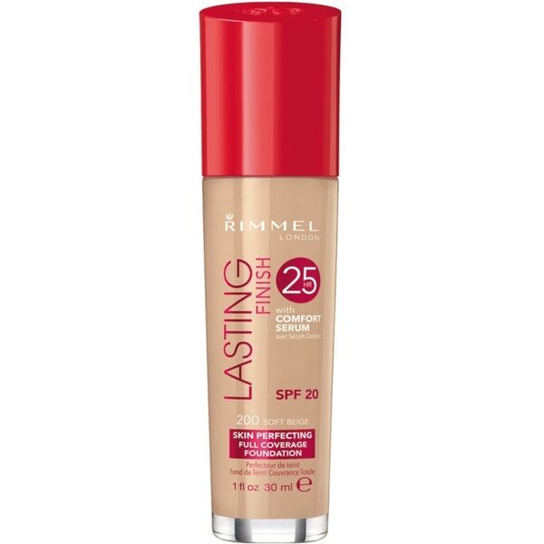 rimmel london - lasting finish 25h foundation fondotinta 30 ml marrone chiaro unisex