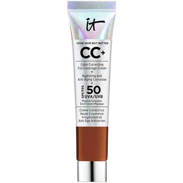 it cosmetics - cc+ cream with spf 50 - formato viaggio bb & cc cream 12 ml marrone chiaro unisex