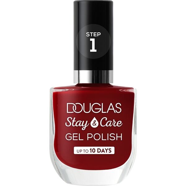 douglas collection - make-up stay & care gel polish smalti 10 ml rosso scuro unisex