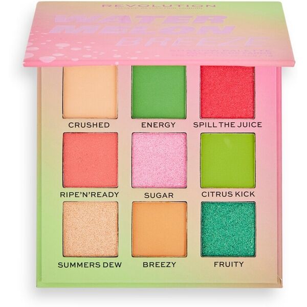 revolution - hot shot watermelon breeze shadow palette ombretti 9 g unisex