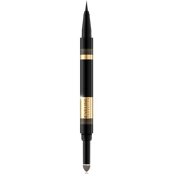 eveline comsetics - brow art duo waterproof matite sopracciglia 8 g grigio female