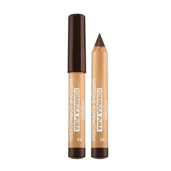 deborah - formula pura brow fiber pencil matite sopracciglia 0.3 g marrone unisex