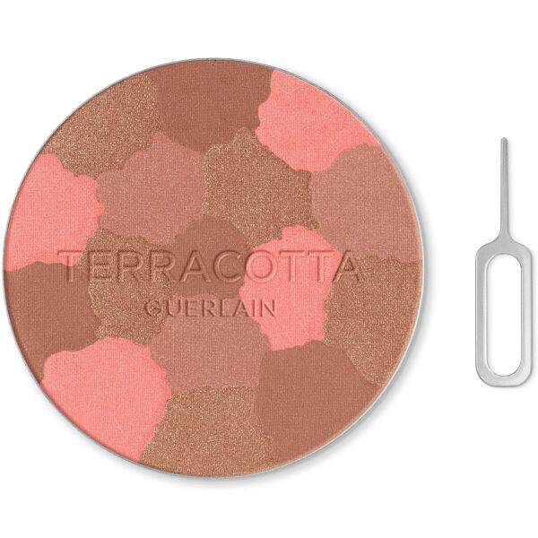 guerlain - terracotta light la poudre éclat bonne mine naturelle - 96% di ingredienti di origine naturale - ricarica cipria 10 g oro rosa female