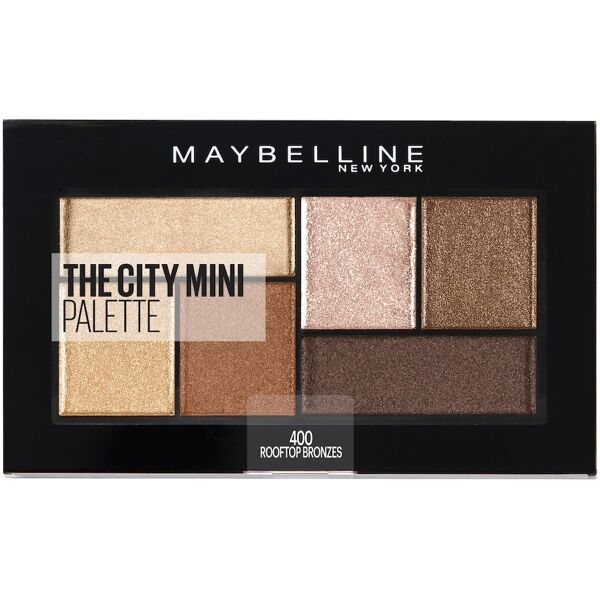 maybelline - the city mini palette, pigmenti puri per un colore intenso in una sola passata, 4 graffiti pop ombretti 6 g nude unisex