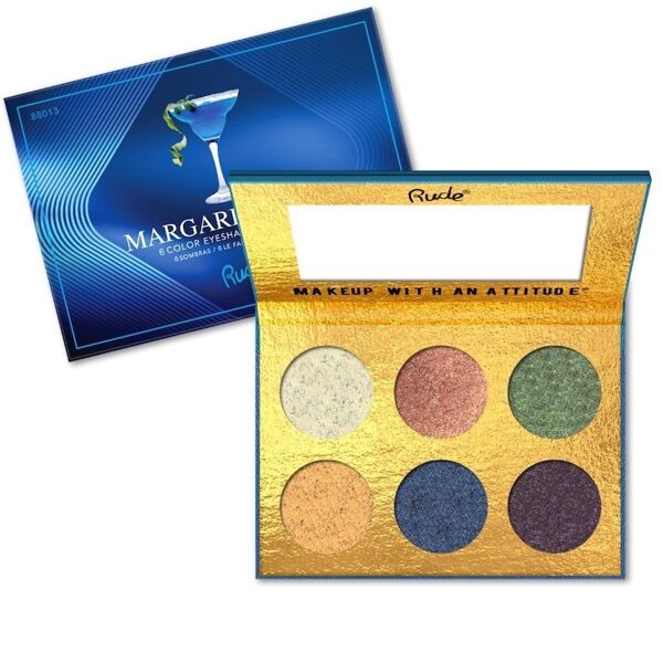 rude cosmetics - cocktail party 6 eyeshadow palette -margarita azul palette ombretti 7.5 g unisex