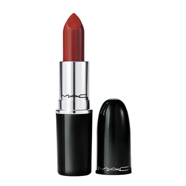 mac - lustreglass sheer-shine lipstick rossetti 3 g rosso scuro unisex