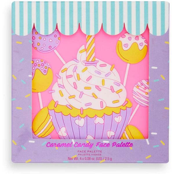 revolution - tasty cupcake face and cheek ombretti 10 g corallo female