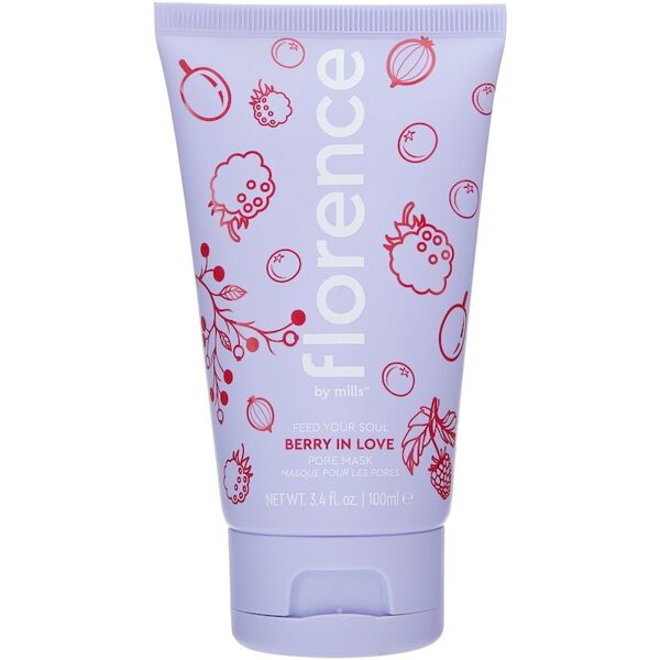 florence by mills - feed your soul berry in love pore mask maschere glow 96 g unisex