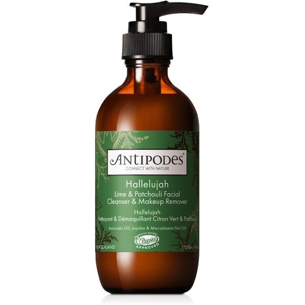 antipodes - hallelujah cleanser & makeup remover gel detergente 200 ml unisex