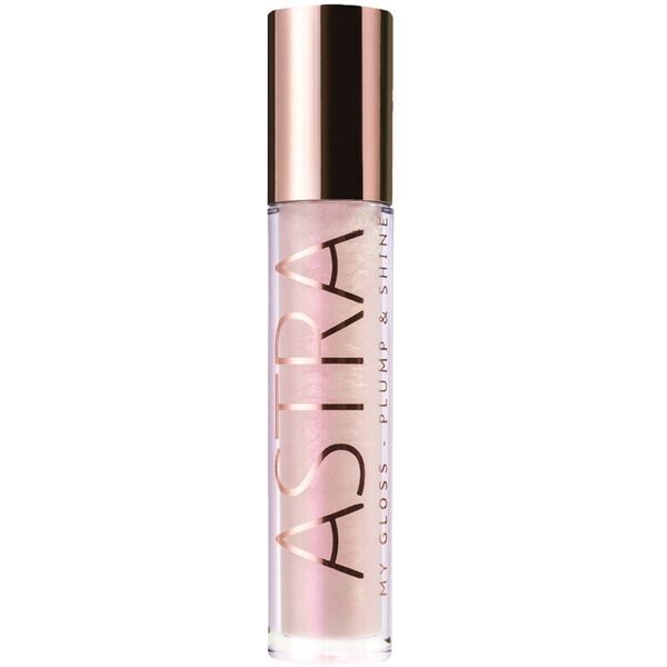 astra make up - my gloss plump & shine lucidalabbra 4 ml oro rosa female