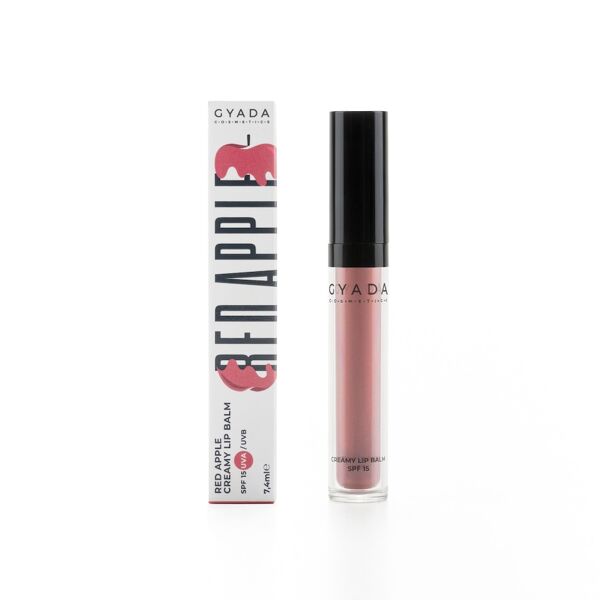 gyada cosmetics - red apple creamy lip balm spf15 balsamo labbra 7.4 ml oro rosa unisex