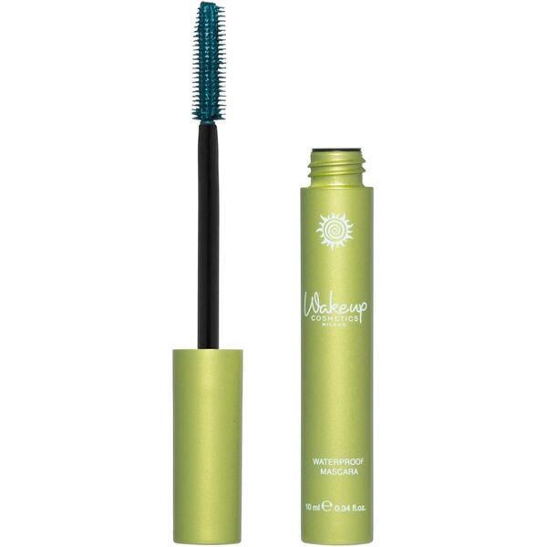 wakeup cosmetics - waterproof mascara 10 ml petrolio unisex