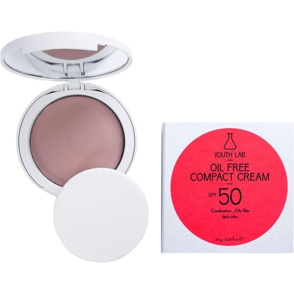 youth lab. - oil free compact cream spf 50 fondotinta 10 g oro rosa unisex